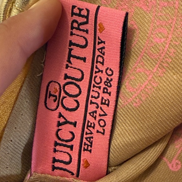 Juicy Couture Wristlet Purse Womens Small Velvet Preppy Royalty Crown VIntage - Picture 10 of 10